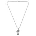 'Hand of Hamsa' - Taxco Silver Sterling Silver Pendant Necklace