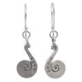 Sterling silver dangle earrings, 'Chiang Mai Song'