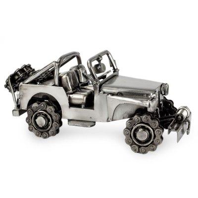 'Artisan Crafted 4 x 4 Metal Recycled Auto Parts Sculpture'