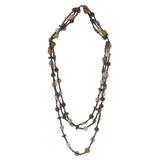 Lady of Lagos,'Modern Recycled Glass Beaded Necklace'