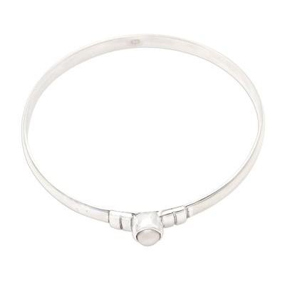 On Point,'Cultured Pearl and Sterling Silver Bangle Bracelet'