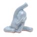 Head to Knee,'Hand Crafted Ceramic Elephant Yoga-Themed Figurine'