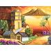 San Antonio Palopo III,'Sunset Over Lake Atitlan Signed Painting Limited Edition'