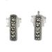 Sparkling Charm,'Sterling Silver and Marcasite Drop Earrings from Thailand'