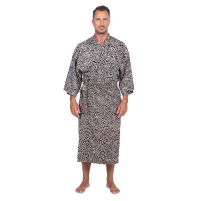 Bedeg,'100% Cotton Artisan Batik Robe'