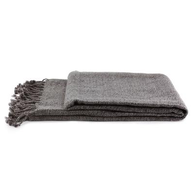 Grey Dove,'Handmade Solid Throw Blanket'