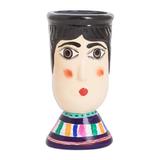'Hand-Painted Vibrant Ceramic Flower Pot from Guatemala'