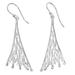 Balinese Branch Coral,'Sterling Silver Fair Trade Coral Theme Earrings'