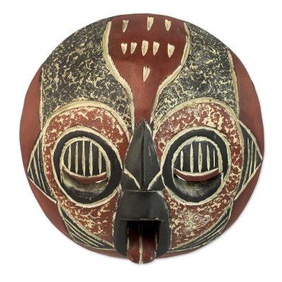 Ghanaian wood mask, 'Man of Fire'