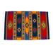 'Naturally-dyed 100% Wool Area Rug with Zapotec Designs'