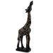 Giraffe I,'Brown Wood Giraffe Decor Sculpture Handcarved in Ghana'