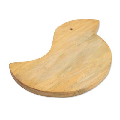 Wood cutting board, 'Happy Duck'