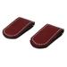 Leather money clips, 'Smart Spender' (pair)