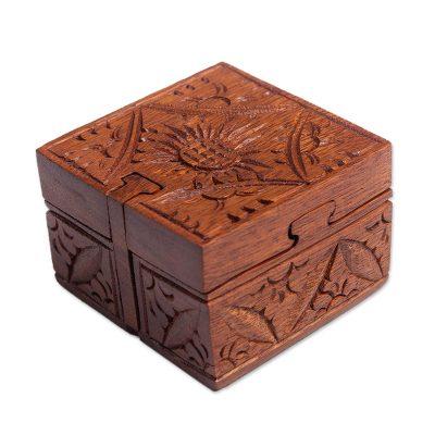 First Sunset,'Handmade Wood Puzzle Box from Bali'