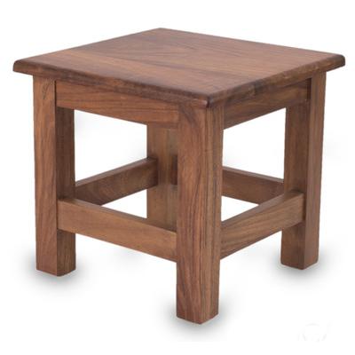 San Pedrito Mission,'Unique Contemporary Parota Wood End Table'