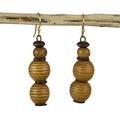 Good Nature,'Sese Wood and Recycled Plastic Earrings from Ghana'