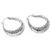 Layer of Life,'Sterling Silver Fashion Hoop Earrings from Bali'