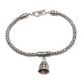 Tiny Bell in Silver,'Handmade Sterling Silver Charm Bracelet from Bail'