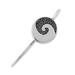 Wave of Stories,'Spiral Motif Sterling Silver Bookmark from Mexico'