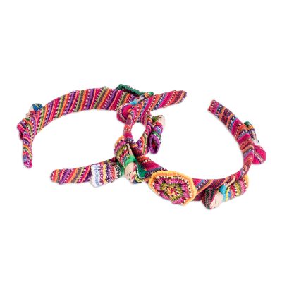 Pretty Quitapenas,'Multicolored Cotton Headbands (Pair)'