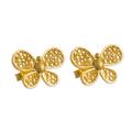 Radiant Butterfly,'18k Gold Plated Butterfly Earrings'