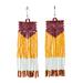 Pennant,'Multicolored Beaded Waterfall Earrings'