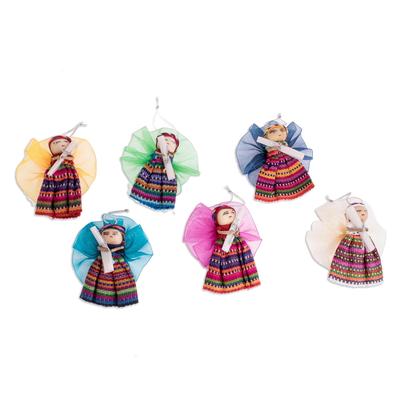 Angels of Hope,'Worry Doll Ornaments (Set of 6)'