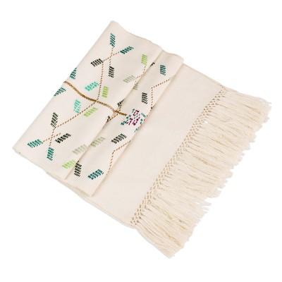 Vined,'Tree-Themed Cotton Table Runner from Guatem...