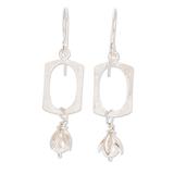 Pearl Awakening,'Cultured Pearl and 925 Sterling Silver Dangle Earrings'