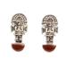 Tumi Style,'Tumi Ax Jasper Drop Earrings from Peru'