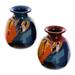 Ceramic vases, 'Get-Together' (pair) - Cuzco Ceramic Vases