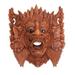 Great Protector,'Hand Carved Suar Wood Wall Mask from Bali'