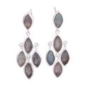 Misty Marquise,'Stunning Ten Carat Labradorite Chandelier Earrings'