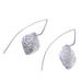 Protected,'Modern Sterling Silver Dangle Earrings from Bali'