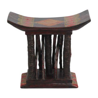 Ancestral Wood,'Wood Decorative Throne Stool Crafted in Ghana'