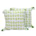 Forest Swirls,'100% Cotton Green and White Print Cushion Covers (Pair)'