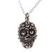 Deadly Love,'Skull Necklace in Taxco Sterling Silver'