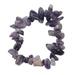 Twilit Hues,'Amethyst Beaded Strand Stretch Bracelet'