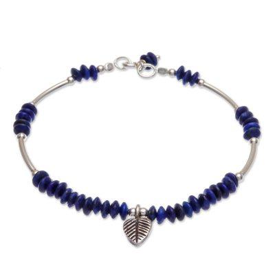 Stillness in Blue,'Lapis Lazuli Sterling Silver Le...