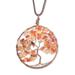 Agate Tree of Life,'Agate Gemstone Tree Scorpio Pendant Necklace from Costa Rica'