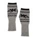 Chancay Icons in Grey,'Fingerless Mitts in 100% Baby Alpaca'