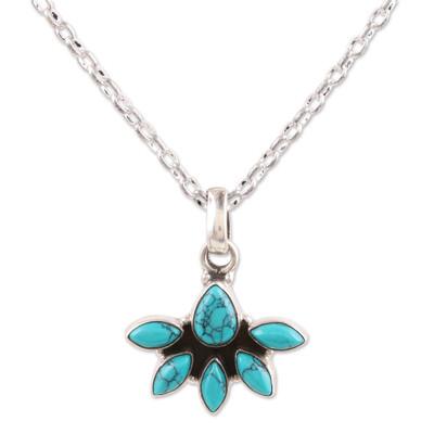 Luminosity Crown,'Sterling Silver Pendant Necklace from India'