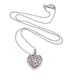 Guardian Heart,'925 Sterling Silver Guardian Heart Pendant Necklace'