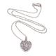Guardian Heart,'925 Sterling Silver Guardian Heart Pendant Necklace'