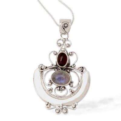 'Arabesque' - Indonesian Sterling Silver and Rainbow