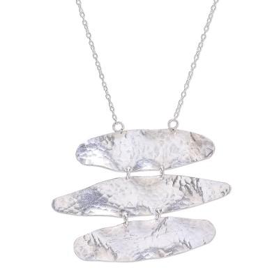Horizon,'Hand Made Sterling Silver Pendant Necklace'
