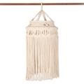 Boho Delight,'Hand Knotted Macrame Cotton Chandelier'