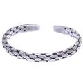 Chunky Braid,'Thai Hand Made Sterling Silver Cuff Bracelet'