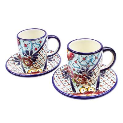 Colors of Mexico,'Talavera-Style Cups and Saucers ...