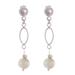 Fantastic Loops,'Natural Opal Dangle Earrings Crafted in Peru'